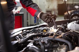 Mechanic,Makes,Diagnostics,Of,The,Car,In,The,Engine.,Car